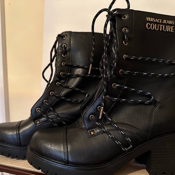 VERSACE JEANS COUTURE combat boots style (NEW) - Picture 12 of 13